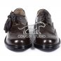 Scottish Brown Ghillie Brogue KILT Boots - 100% Genuine Leather KILT Shoes Size 7