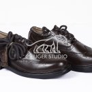 Scottish Brown Ghillie Brogue KILT Boots - 100% Genuine Leather KILT Shoes Size 9