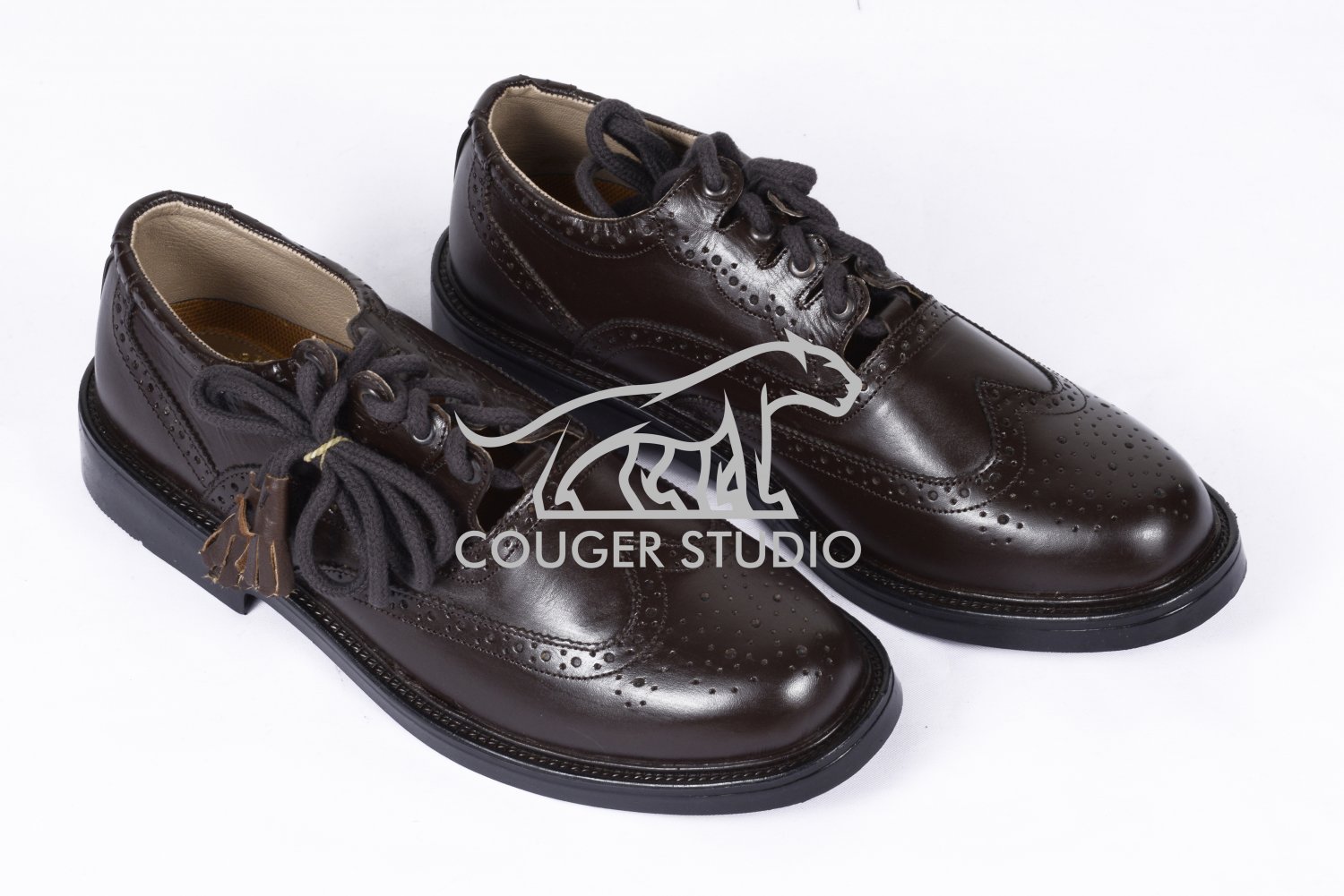 Scottish Brown Ghillie Brogue KILT Boots - 100% Genuine Leather KILT Shoes Size 12