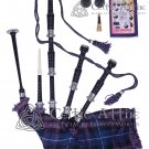 Scottish Great Highland Bagpipes Rosewood Silver mounts Pride of Scotland Bagpipe