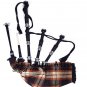 Bagpipes Scottish Highlander ROSE ANCIENT Tartan Bagpipe (Natural & Black Finish) as your Choice