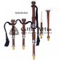 Bagpipes Scottish Highlander ROSE ANCIENT Tartan Bagpipe (Natural & Black Finish) as your Choice