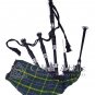 Scottish Great  Highland Bagpipes US ARMY Tartan Bagpipe (Natural & Black Finish) as your Choice