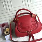 Red Marcie Handbag Medium Satchel Bag Genuine Leather Classic Design Medium Marcie Satchel Tote