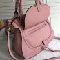 Pink Genuine Leather Classic Marcie Medium Satchel Bag Medium Marcie Satchel Tote Handbag