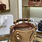 Brown Small Daria Bag Women's Sweet 100% Calf-skin Leather Handbag Satchel Small Daria Shoulder Bag