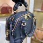 Black Small Daria Bag Women's Sweet 100% Calf-skin Leather Handbag Satchel Small Daria Shoulder Bag