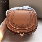Brown Genuine Leather Marcie Small Satchel Shoulder Bag Small Marcie Leather Saddle Crossbody Bag