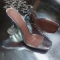 Clear Amina Muaddi Pvc Leather Mules Women Shoes