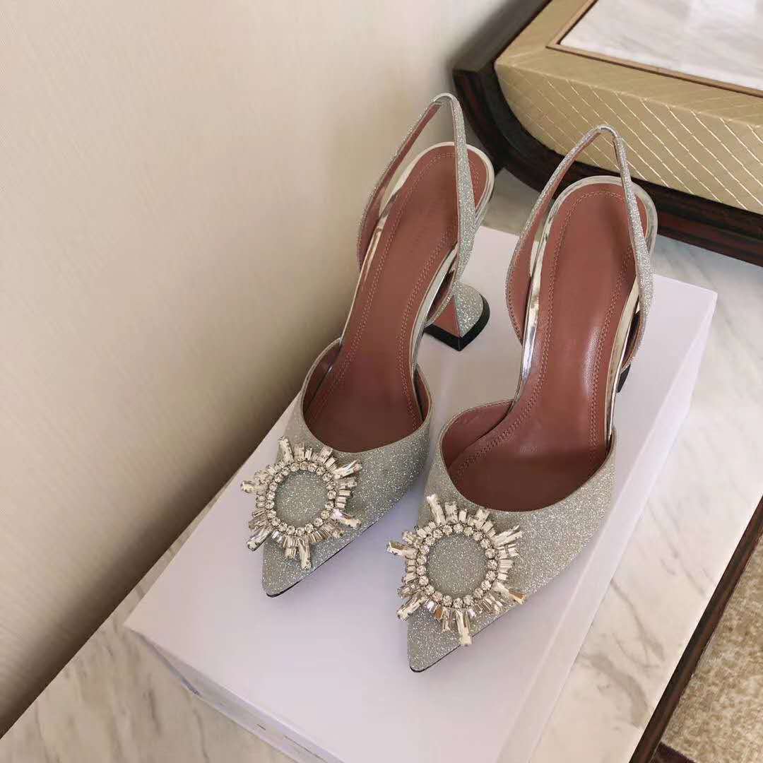 satin amina muaddi shoes