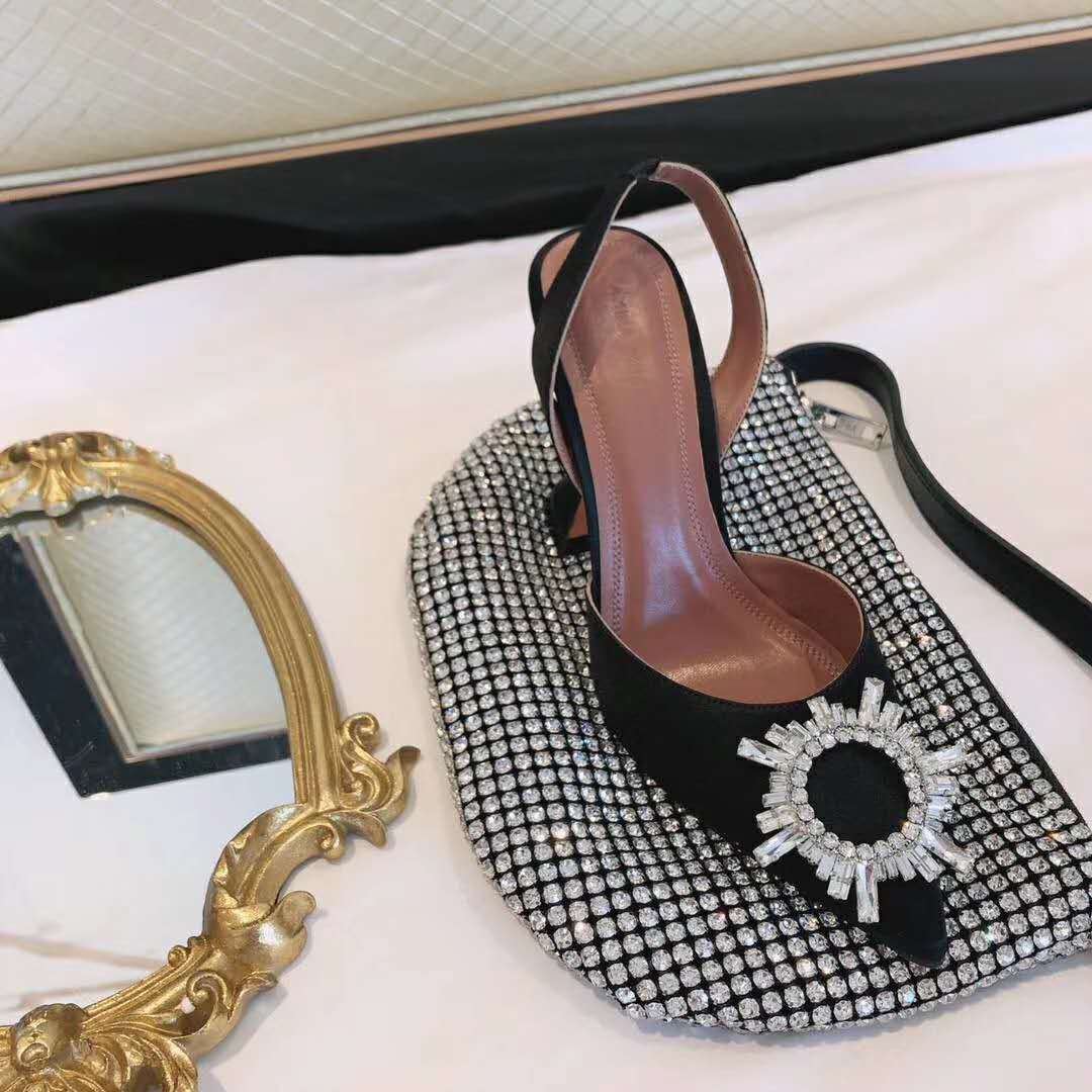 satin amina muaddi shoes