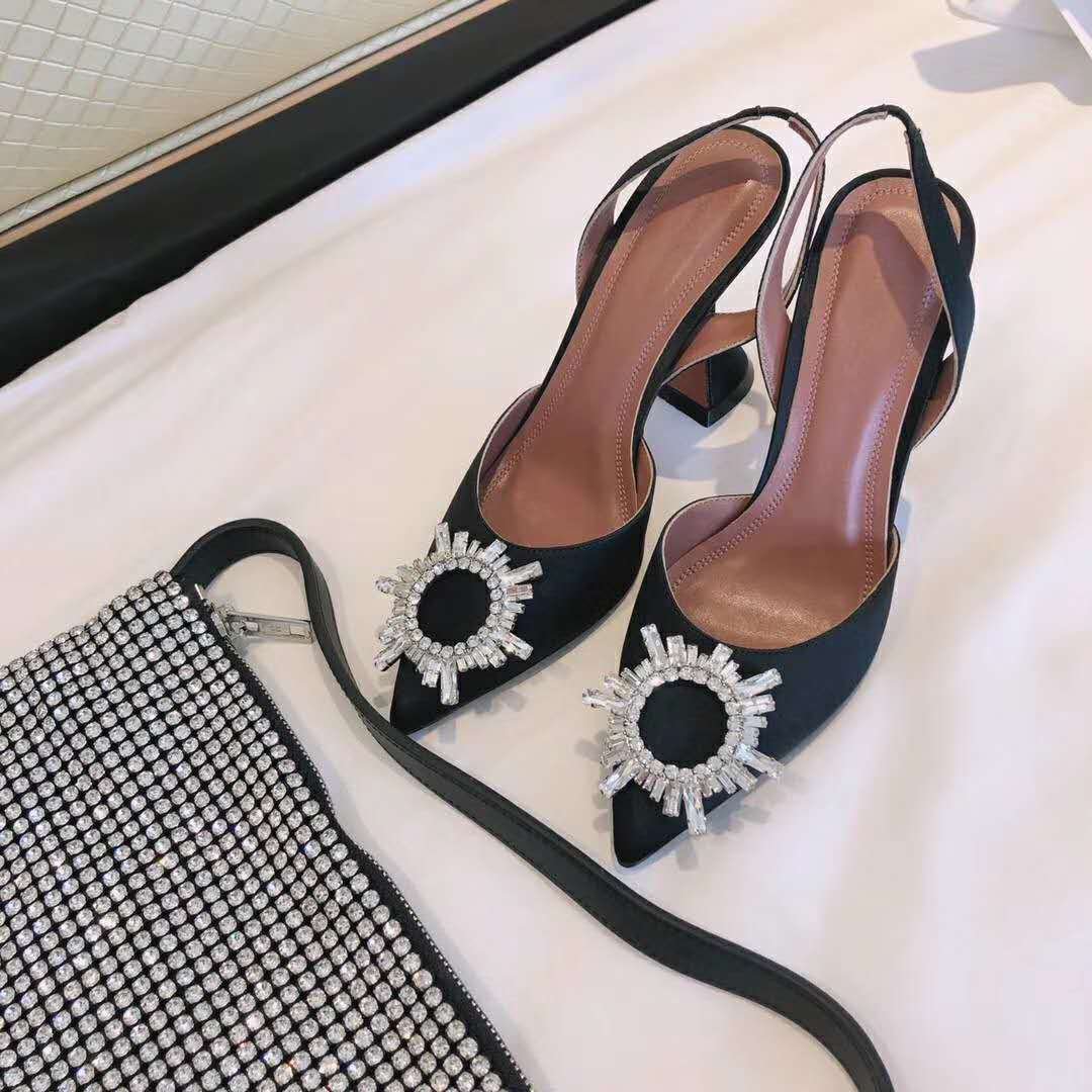 satin amina muaddi shoes