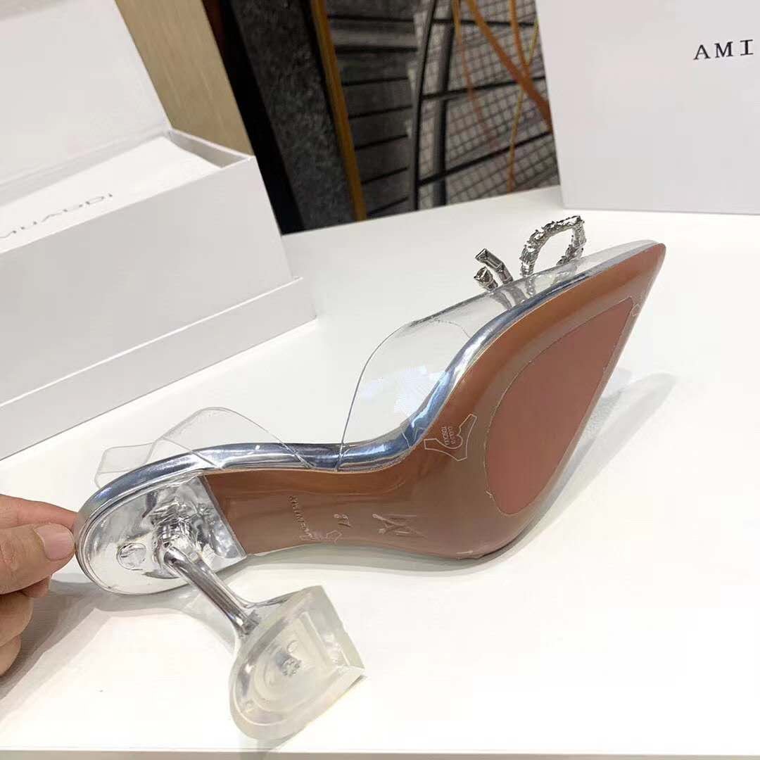 amina muaddi shoes with bow