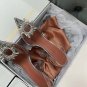 Amina Muaddi Shoes Begum Glass PVC Crystal Transparent Slingback Sanda Clear PVC Shoes