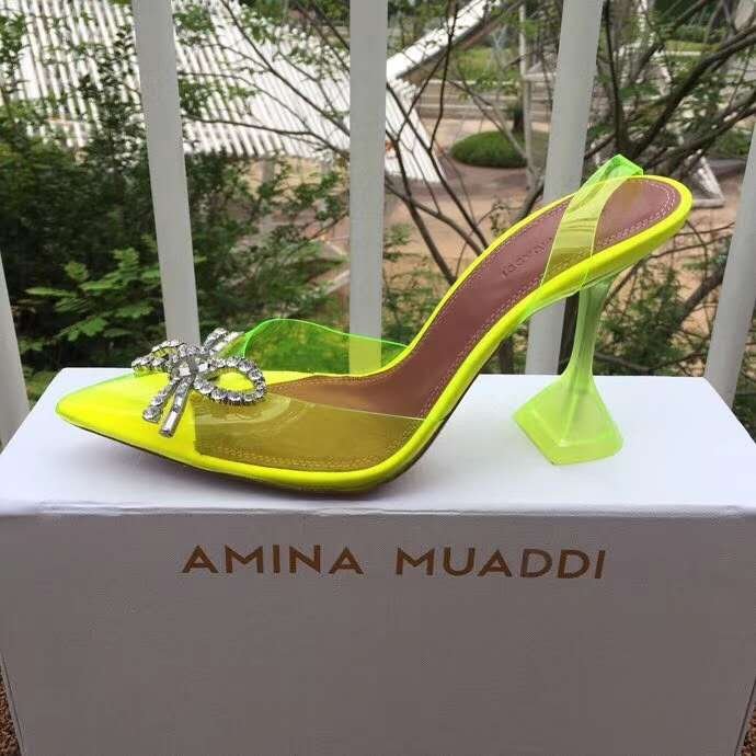 amina muaddi heels bow