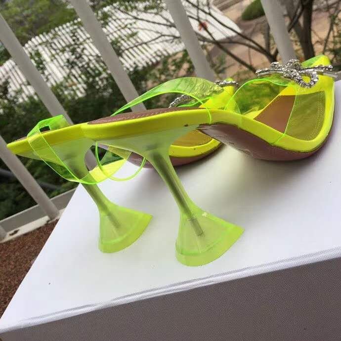amina muaddi shoes with bow