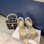 Crystal Satin Pumps Mach & Mach High Heel Women Shoes Bow Bling Bling Clear Pvc 10cm Heels Shoes
