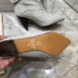 White Isabel Marant Lisbo Ankle Boots Suede Leather Cowhide Studs Foldover Pointed Toe Boots Shoes