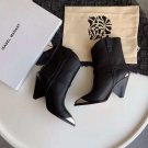 Isabel Marant Boots Black Lamsy Runway Show Steel-toe Metal Ornament Catwalk Isabel Marant Shoes