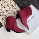 Isabel Marant Paris Runway Show Dewina Marant Boots Genuine Suede Slip On Ankle Isabel Boots Shoes
