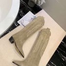 Runway Catwalk Boots Isabel Marant Boots Genuine Suede Leather Embroidery Cowboy Shoes