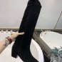 Isabel Marant Boots Denvee Suede Tall Boots Marant Black Western Cowboy Knee-high Boots