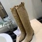 Woman Shoes Suede Leather Isabel Marant Boots Western Isabel Marant Denvee Suede Tall Knee Boots
