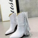 Woman Shoes White Isabel Marant Tassel Fringe Boots Western Fashion Isabel Marant Ankle Boots