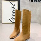 Woman Shoes Brown Isabel Marant Chess Leather Boots Western Cowboy Isabel Marant Knee Riding Boots