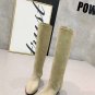 Woman Shoes Isabel Marant Boots Isabel Marant Calf velvet leather Luiz Thigh-high Boots