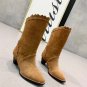 Woman Shoes Isabel Marant Boots Brown Suede Leather Isabel Marant Sezari Low Boots