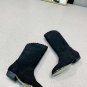 Woman Shoes Isabel Marant Boots Black Suede Leather Isabel Marant Sezari Low-heel Boots