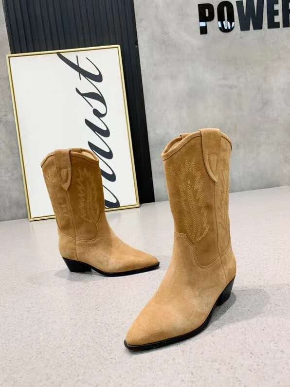 isabel marant duerto embroidered leather boots