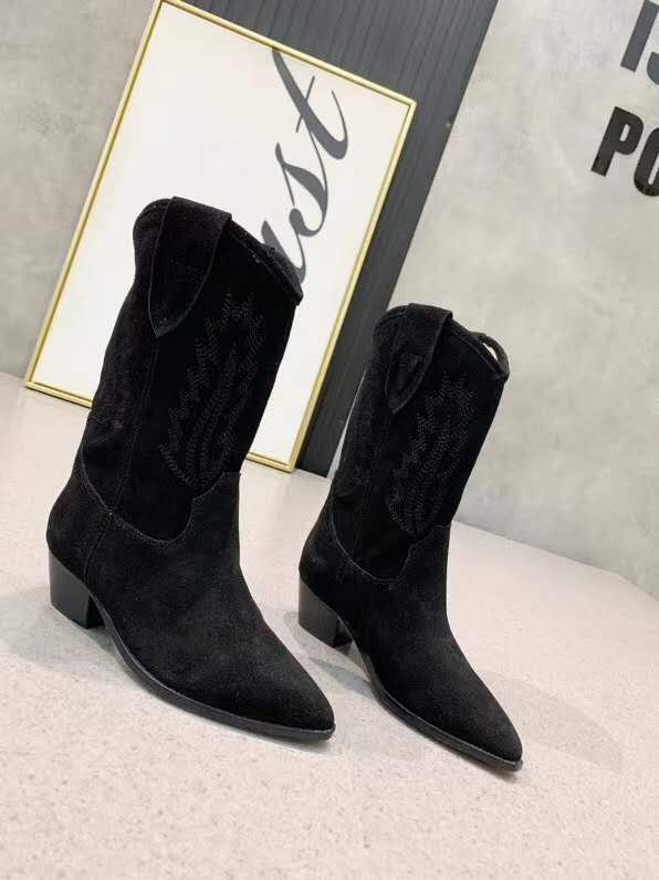 isabel marant duerto embroidered leather boots