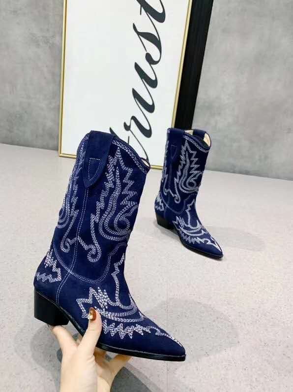 isabel marant duerto embroidered leather boots