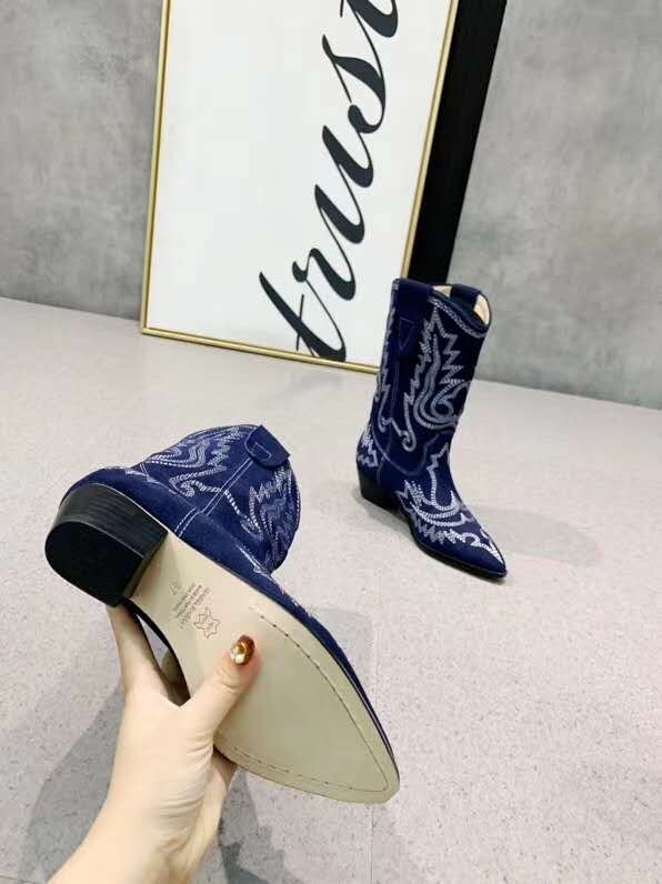 isabel marant duerto embroidered leather boots