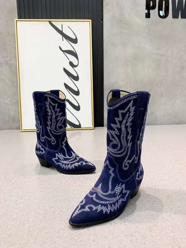 isabel marant duerto embroidered leather boots
