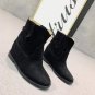 Woman Shoes Isabel Marant Boots Black Genuine Suede Isabel Marant Cluster Ankle Boots