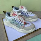 Fashion Unisex Shoes Virgil Abloh Off White Odsy-1000 Leather Sneakers Gray Street Trainers