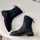 Woman Shoes Genuine Leather Handmade Black Marsell Boots