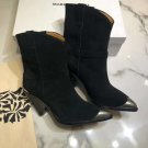 Woman Shoes Black Genuine Suede Isabel Marant Lamsy Boots