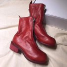 Woman Shoes Guidi Boots Red Pl2 Front Zip Guidi Boots Genuine Leather Fashion Boots