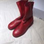 Woman Shoes Guidi Boots Back Zip Ankle Guidi Boots Red Genuine Leather