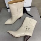 Woman Shoes Isabel Marant Boots 7.5cm Heel Genuine Leather Fashion White Isabel Marant Boots