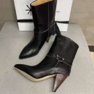 Woman Shoes Isabel Marant Boots 7.5cm Heel Genuine Leather Fashion Black Isabel Marant Boots