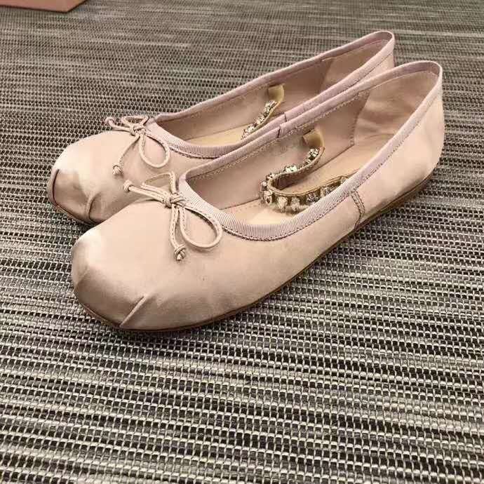 miu miu crystal ballet flats