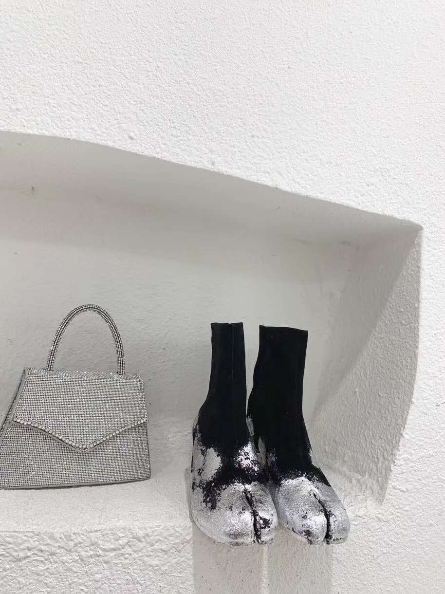margiela paint splatter boots