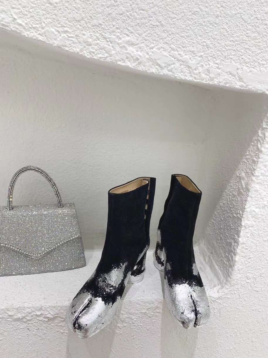 margiela paint splatter boots