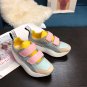 Woman Shoes Stella Mccartney Eclypse Sneakers Green Yellow Fashion Leather Shoes