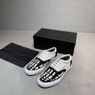 Man Shoes Amiri Skel Toe Lace Up Sneakers Skeleton Fashion Show Black White Flats Shoes
